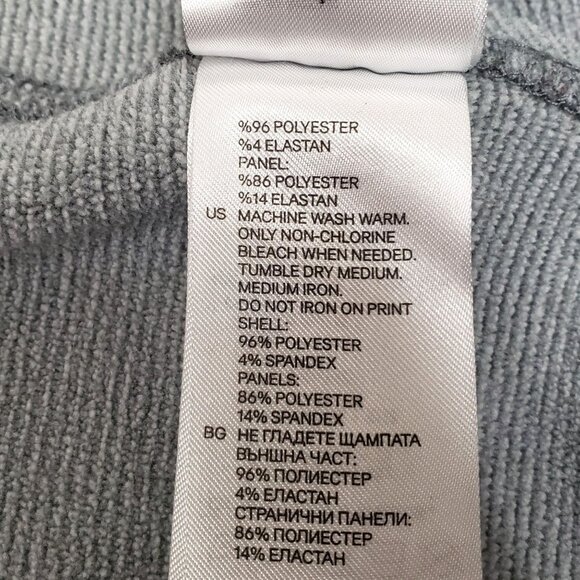 H&M Sport Womens Gray Full-Zip Hoodie Jacket with Pockets & Thumbholes Size L - Picture 8 of 11